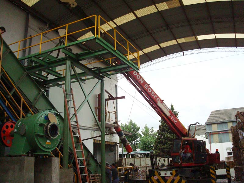 Fabricación y montaje de estructura para Trommel